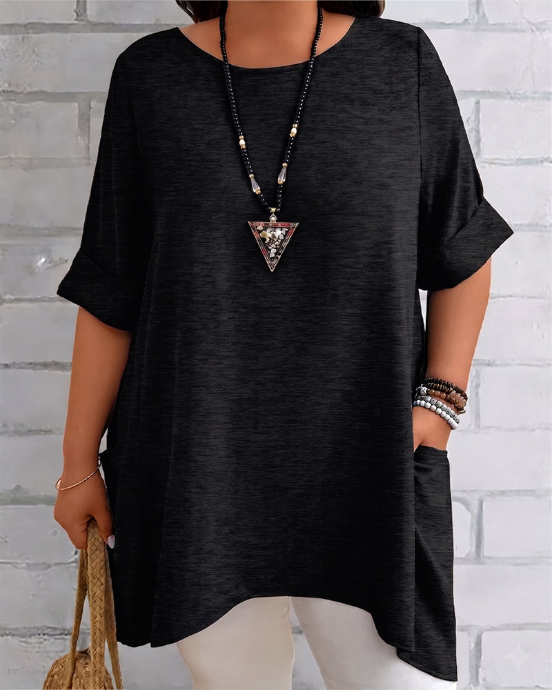 Loose Side Pocket T-Shirt