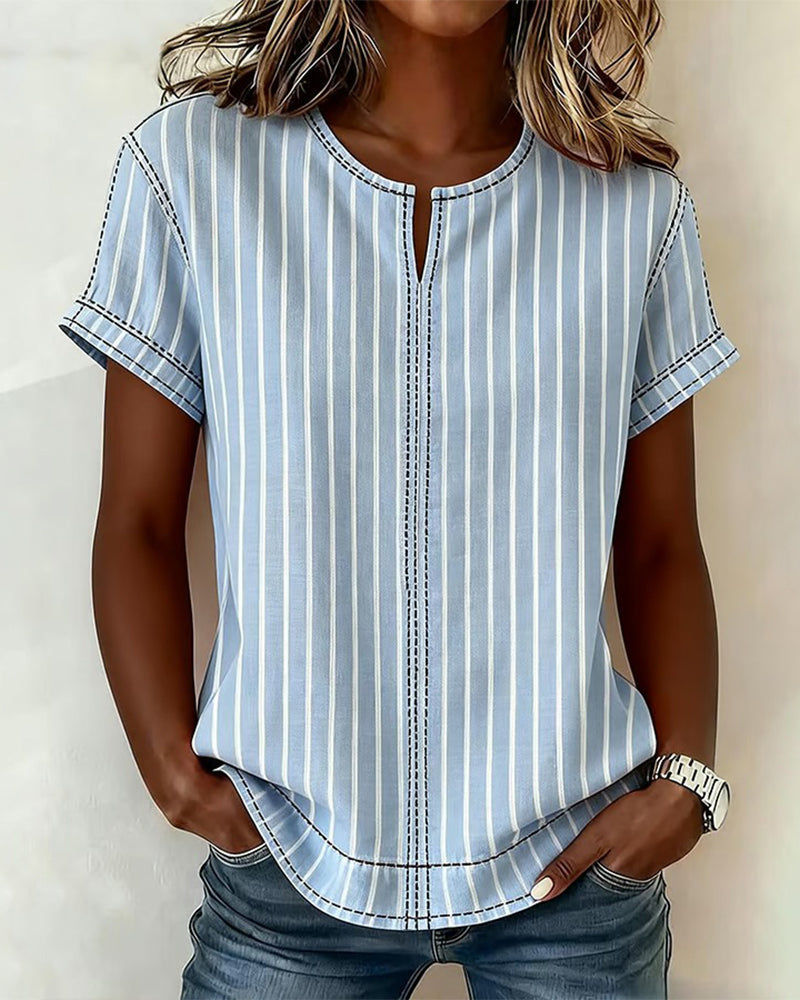 Simple Designer Striped T-Shirt
