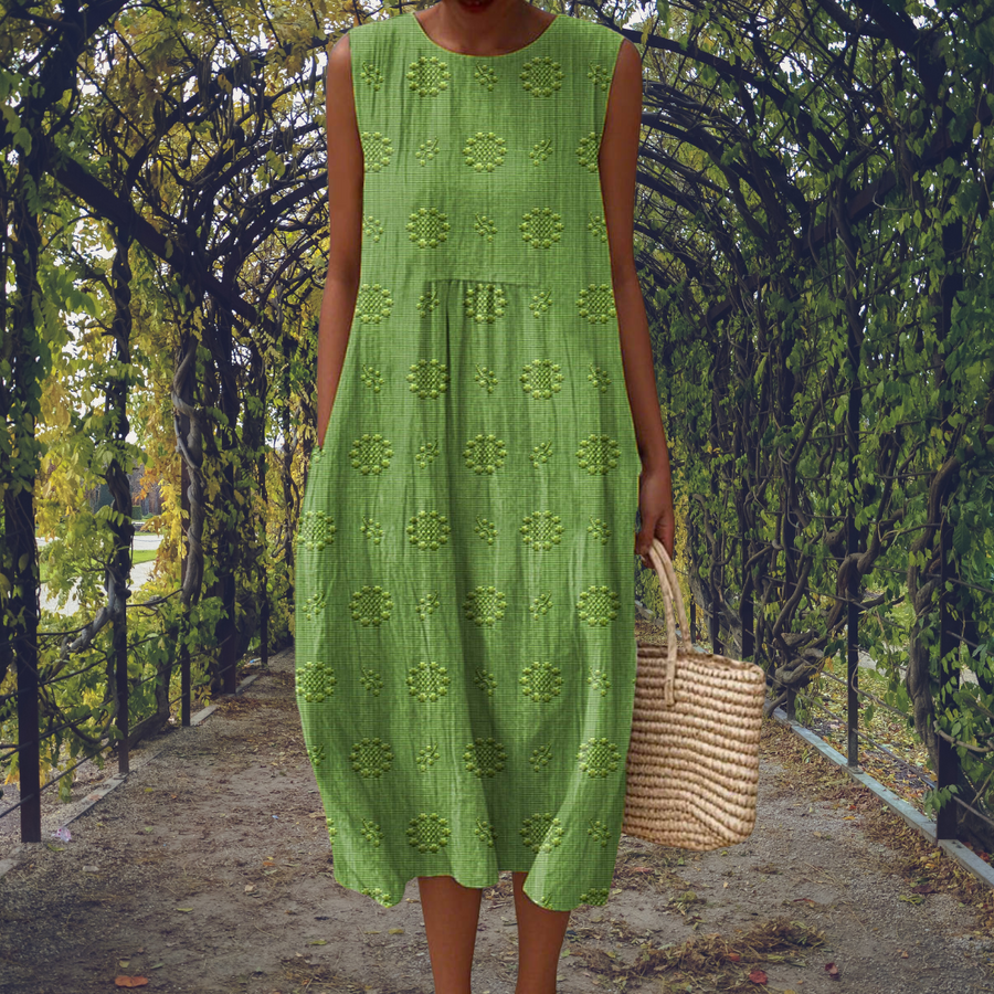 Aikaterini | Elegant sleeveless dress with pockets