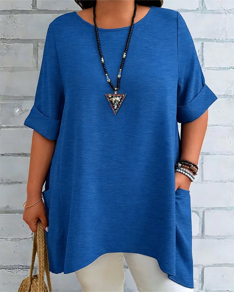 Loose Side Pocket T-Shirt