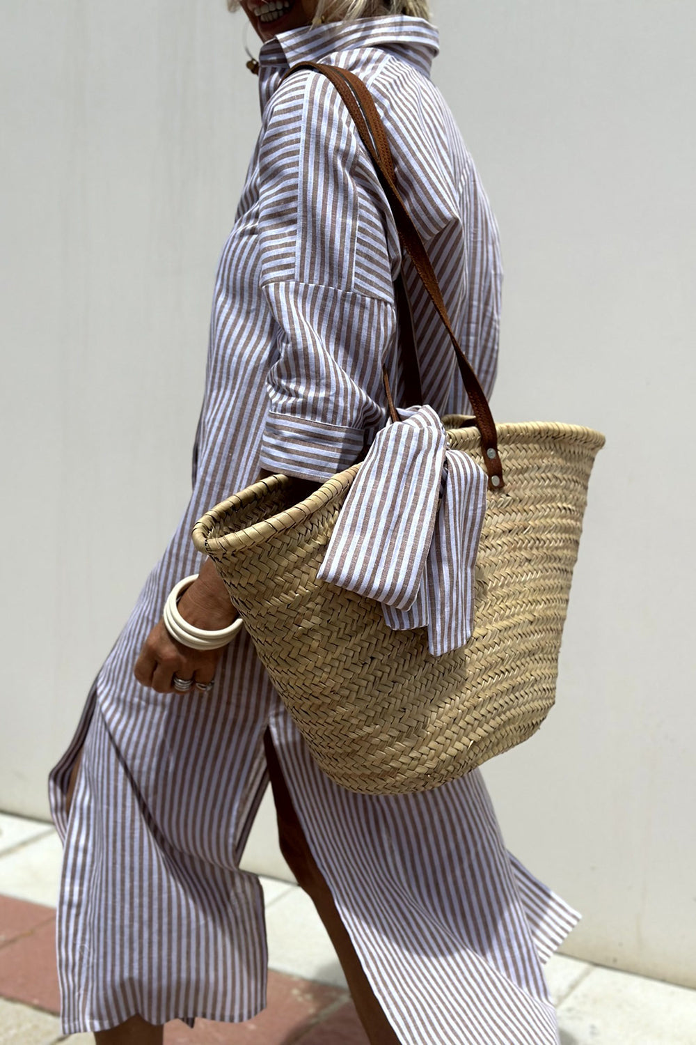 Sophia | Timeless Striped Shirt Dress