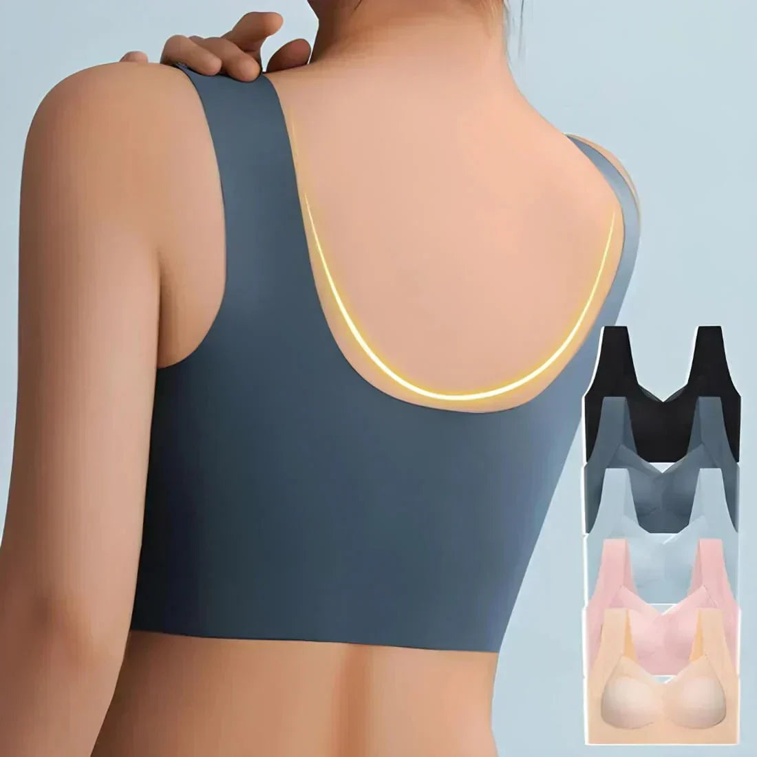 BlackFlexiBra | Ultra Comfortable Seamless Bra