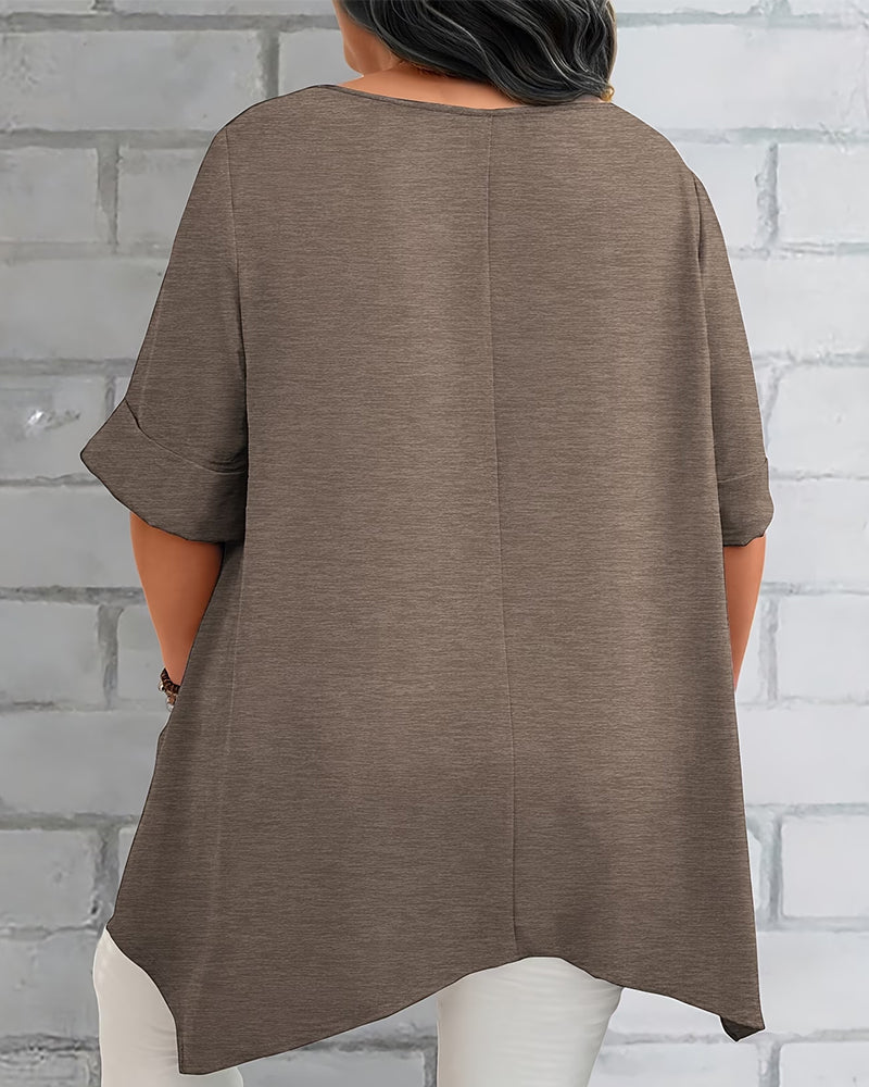Loose Side Pocket T-Shirt
