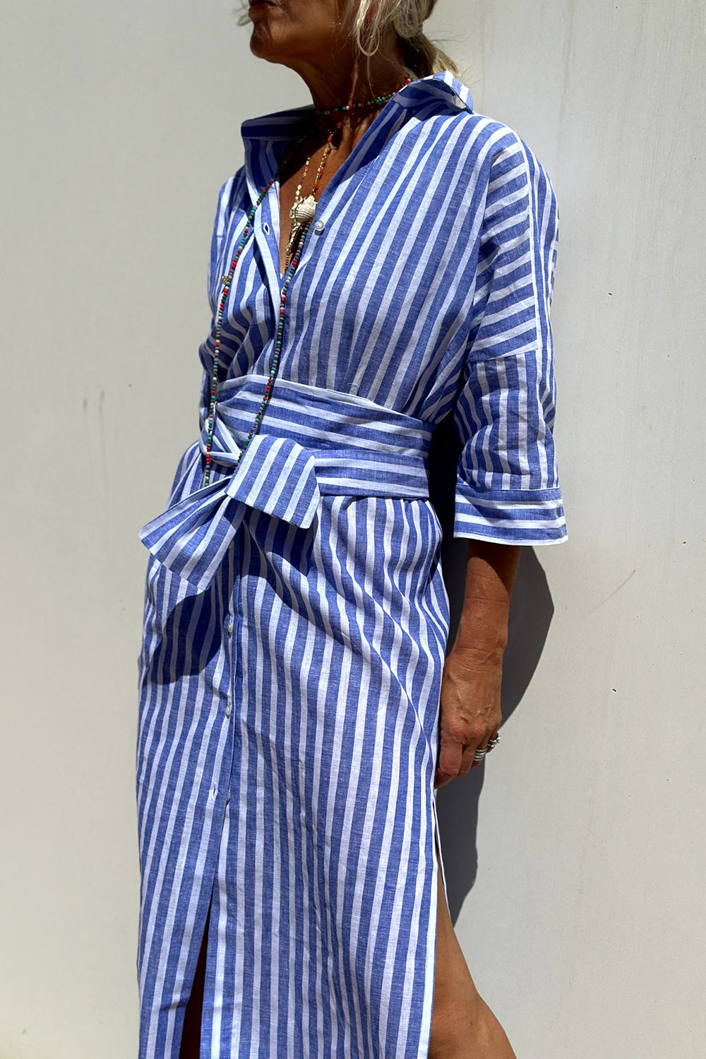 Sophia | Timeless Striped Shirt Dress